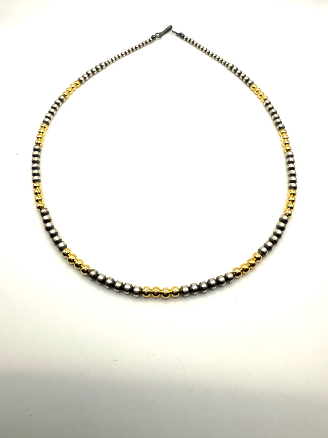 Navajo Graduated Pearls Necklace - Hand Strung by Navajo Artists