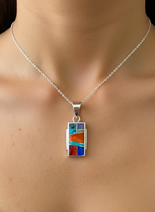 Navajo Stone Inlaid - Indian Summer Necklace