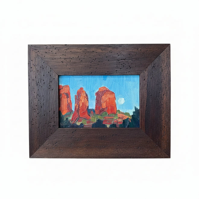 Oil Painting Cathedral Rock Sedona Arizona original Wall Art Fine Art Gallery Jerome AZ