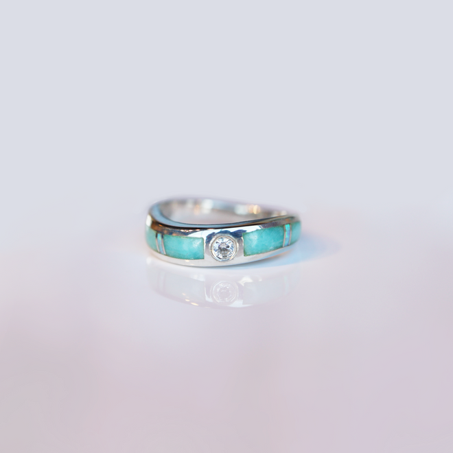 Opal & Amazonite - Navajo Stone Inlaid
