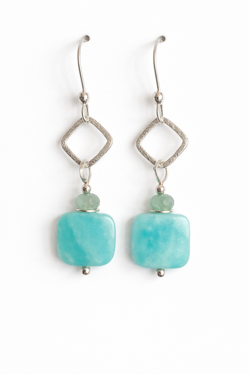 Peruvian Amazonite Earrings