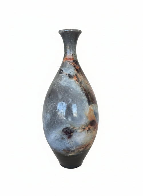 Hand Thrown Pit Fired Ceramic Vessel