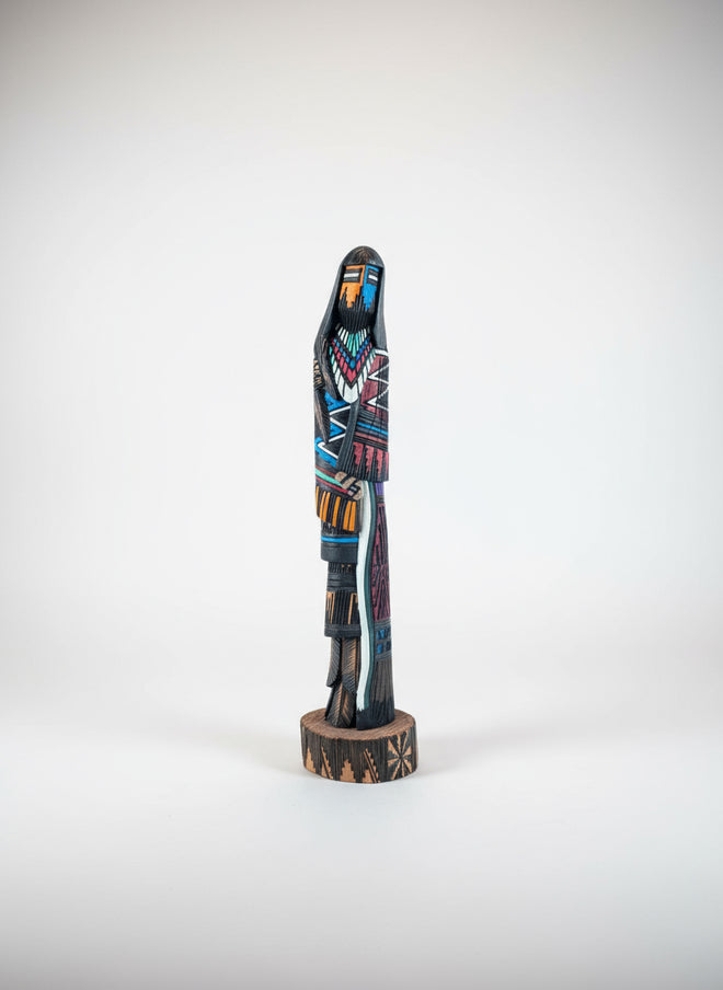 15.5 inch Kachina Sculpture by Navajo Artist Jerald Guy