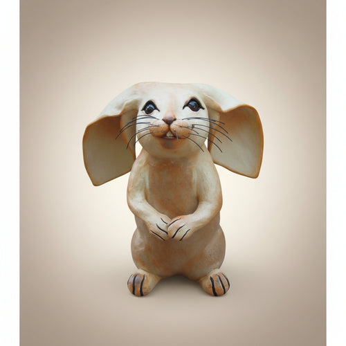 Handmade Lop-Eared Rabbit Sculpture by Sumati Colpitts