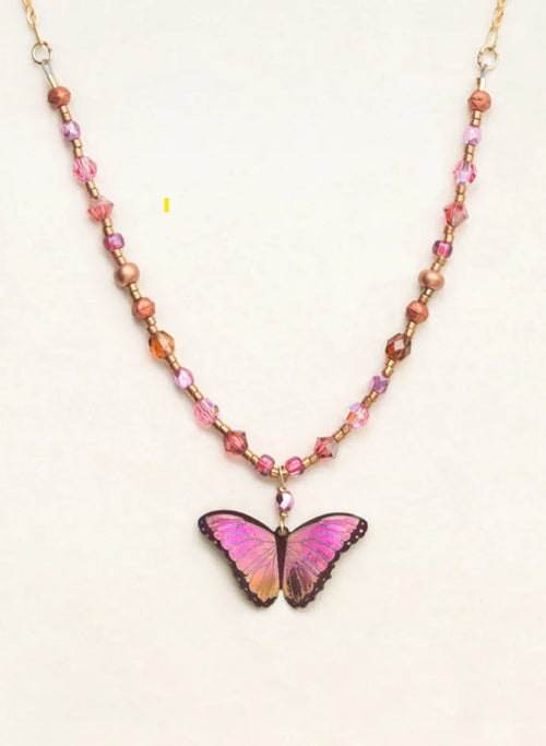 Bella Butterfly Beaded Necklace