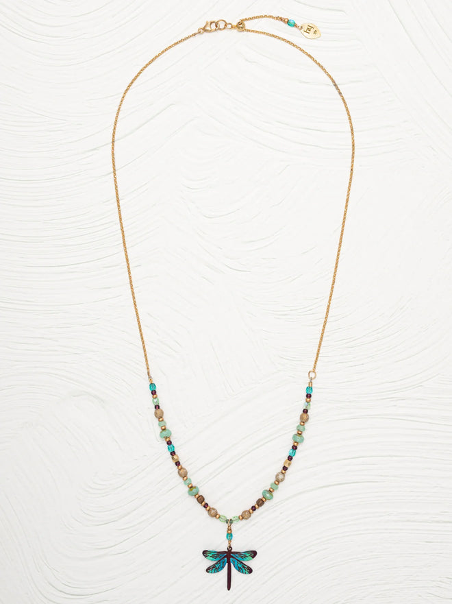 Dragonfly Dreams Beaded Necklace
