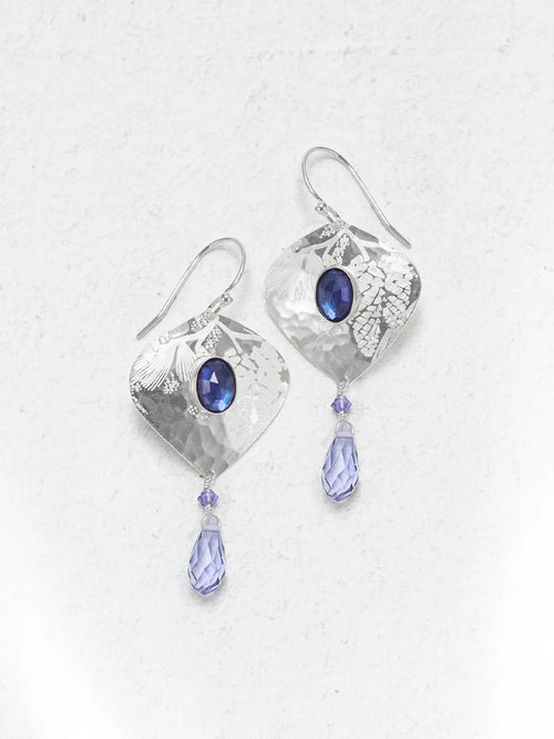 Long Drop Earrings with stones