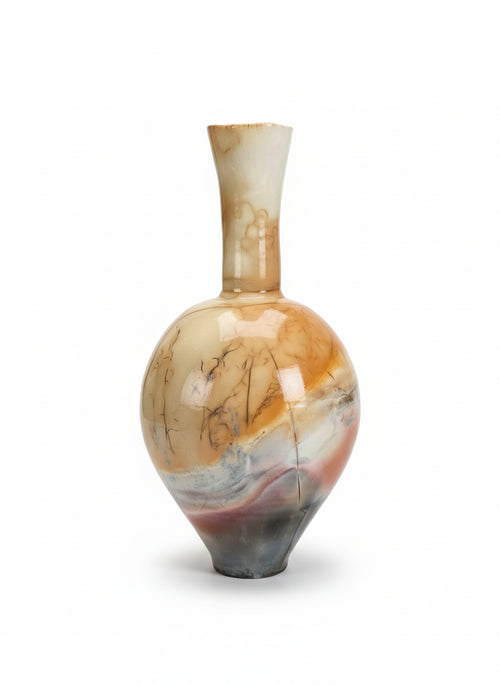 Saggar Fired Ceramic Vessel by Bob Smith