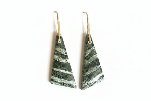 Sunlit Forest Serpentine Earrings