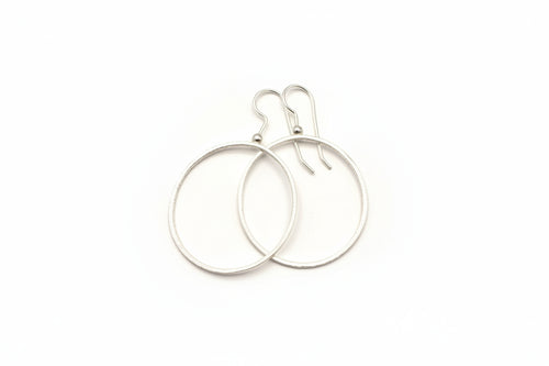 Sterling Silver Oval Hoops