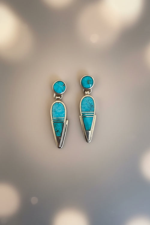 Arizona Blue Turquoise Post Earrings
