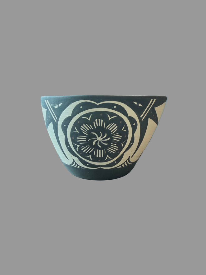 Darla Westika Zuni Pot — 4″ × 6″ — Hand-Painted Native Clay