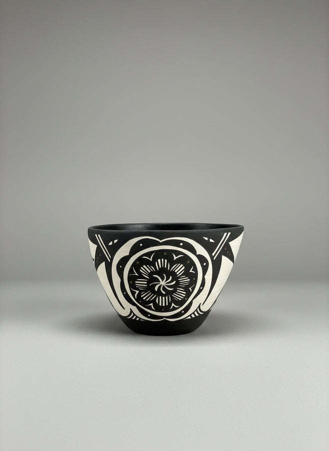 Darla Westika Zuni Pot — 4″ × 6″ — Hand-Painted Native Clay