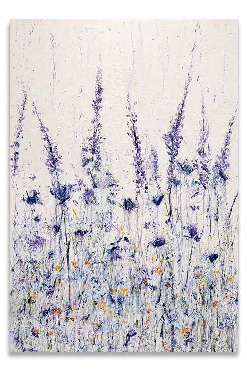 Altitude and Amethyst original acrylic painting by Jodi Maas, 36 x 48 inches