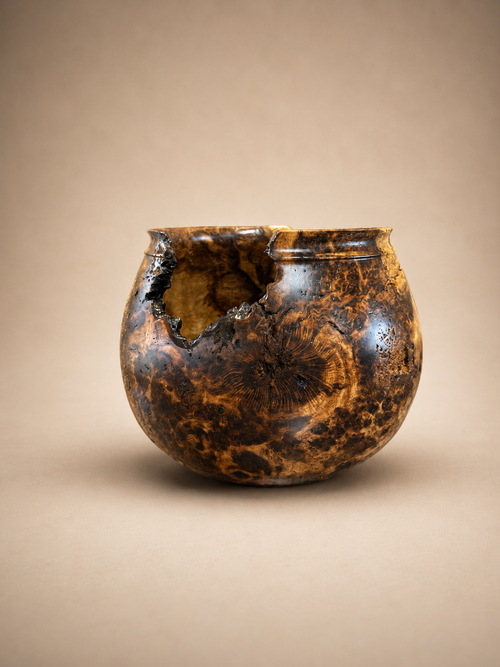 Organic Live Edge Wooden Bowl