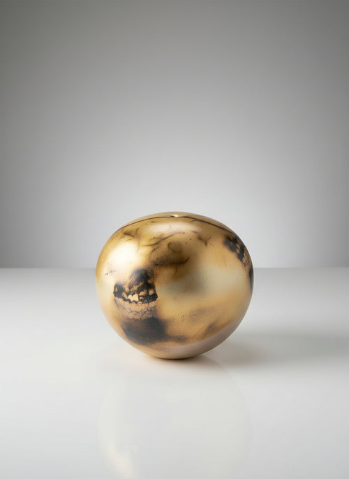 Saggar Fired Ceramic Orb - Seed Pot