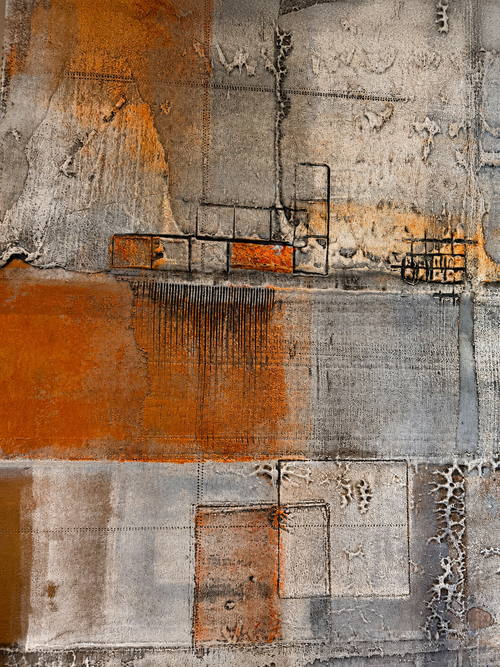 close up texture of Michael Casey Original wall art