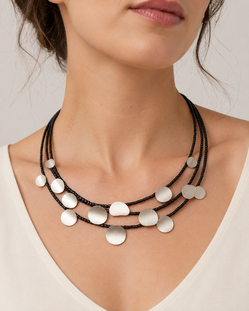 disc Necklace 3 layers