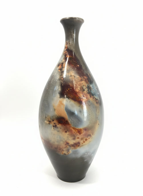 Hand Thrown Pit Fired Ceramic Vessel