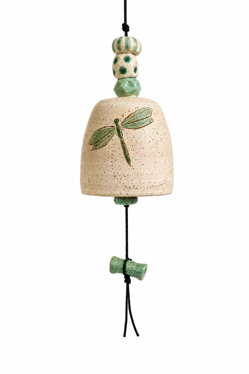 handmade-dragonfly-ceramic-bell-arizona-pottery