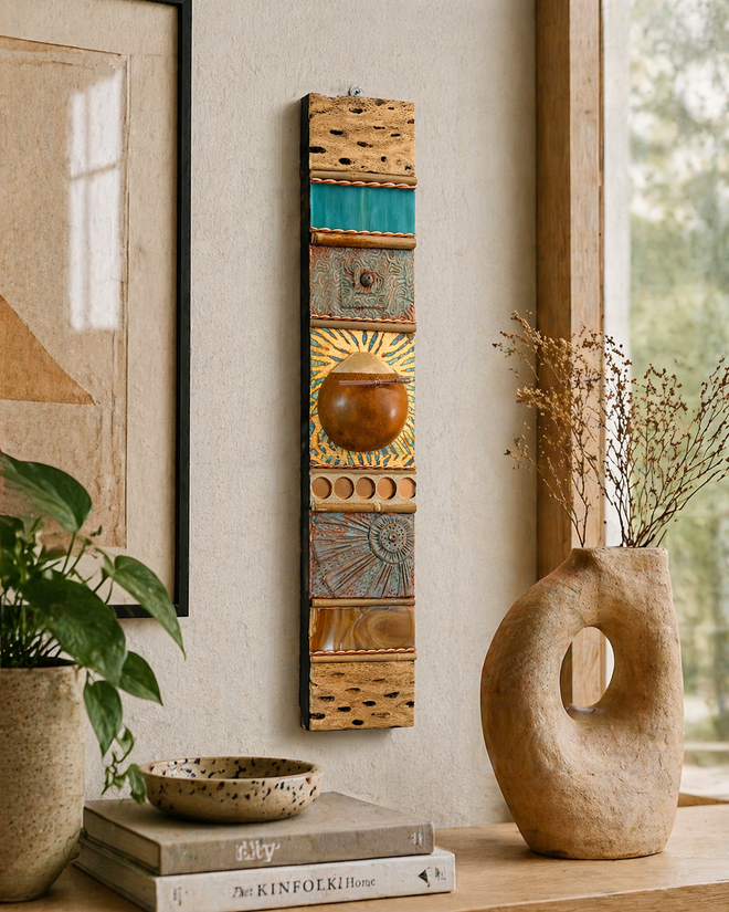 Southwest Totems 20.5”h x 4”w by Julie Hemer