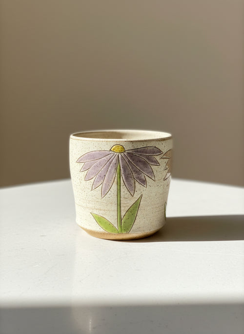 Handmade Ceramic Flower Coffee Mug