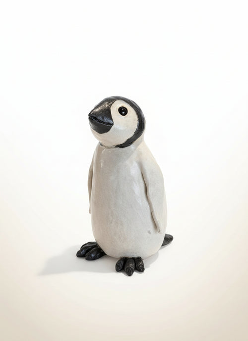 Handmade Ceramic Penguin Sculpture by Sumati Colpitts