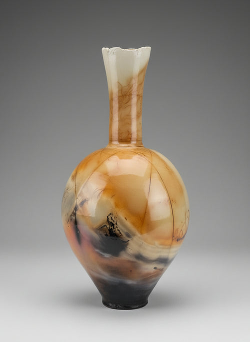Saggar Fired Ceramic Vessel by Bob Smith