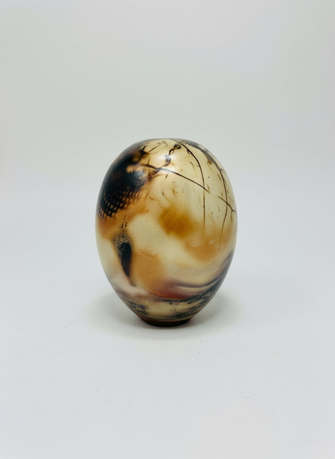 Saggar Fired - Toshiko Ceramic Pot by Bob Smith