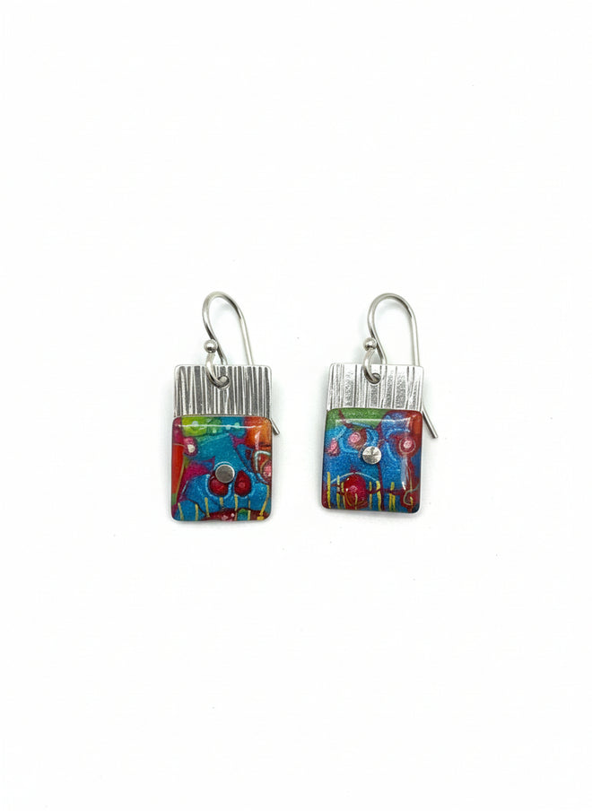 Rectangular Small Dangle Earrings
