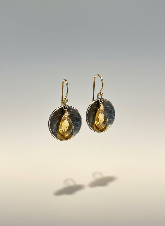 Citrine Earrings - Handmade in Sedona Arizona