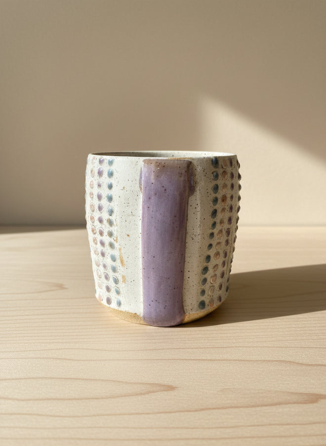 Ceramic Coffee Mug Small Dot Design - Made in Arizona