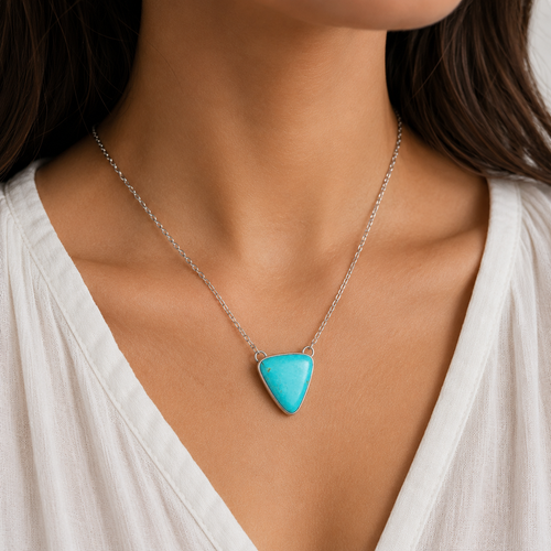 handmade in arizona turquoise necklace
