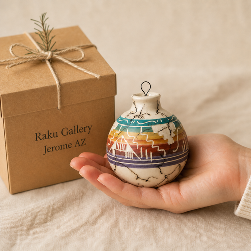 Navajo Ceramic Christmas ornaments