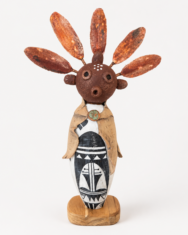 handmade original kachina doll sculpture by artist Julie Hemer