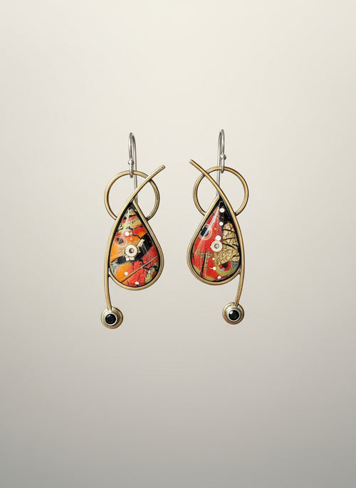 Black Spinel Earrings