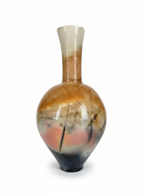 Saggar Fired Ceramic Vessel by Bob Smith