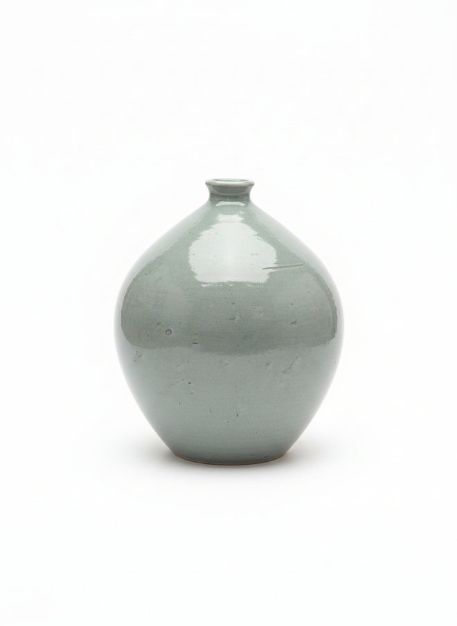 Handmade Stoneware Ceramic Bottle 12"hx10"w