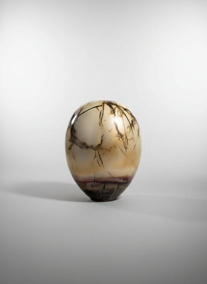 Saggar Fired - Toshiko Ceramic Pot by Bob Smith