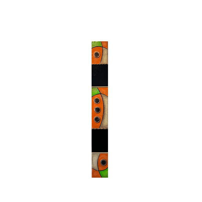 Orange/Green Color - Southwest Totems 20.5”h x 4”w by Julie Hemer