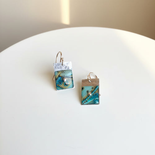 Rectangular Small Dangle Earrings