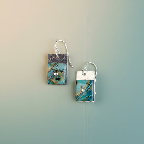 Rectangular Small Dangle Earrings