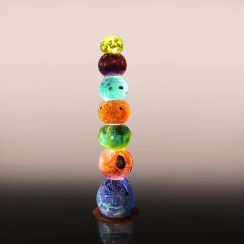 Hand Blown Glass Light Tower