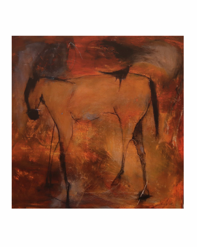 Taylor’s Horse Print on Canvas 36” x 36”