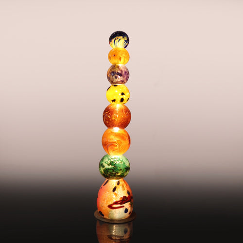 Hand Blown Glass Light Tower