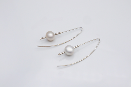 Sterling Silver Pearl Drop Earrings