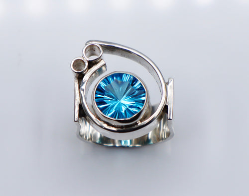 Swiss Blue Topaz Ring