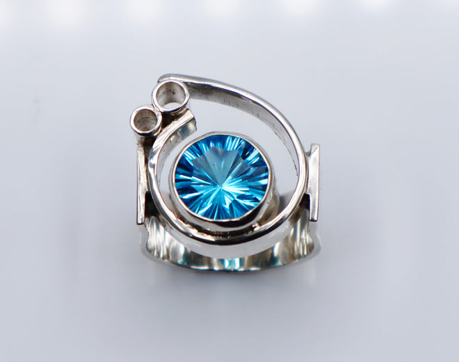 Swiss Blue Topaz Ring
