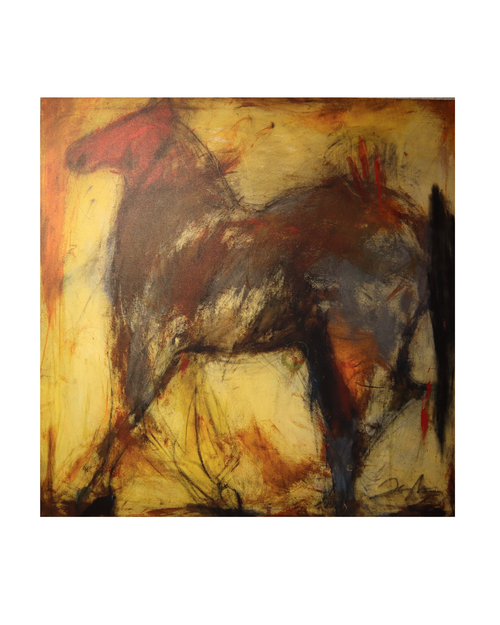 Taylor's Horse Print on Canvas 36" x 36"