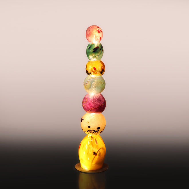 Hand Blown Glass Light Tower